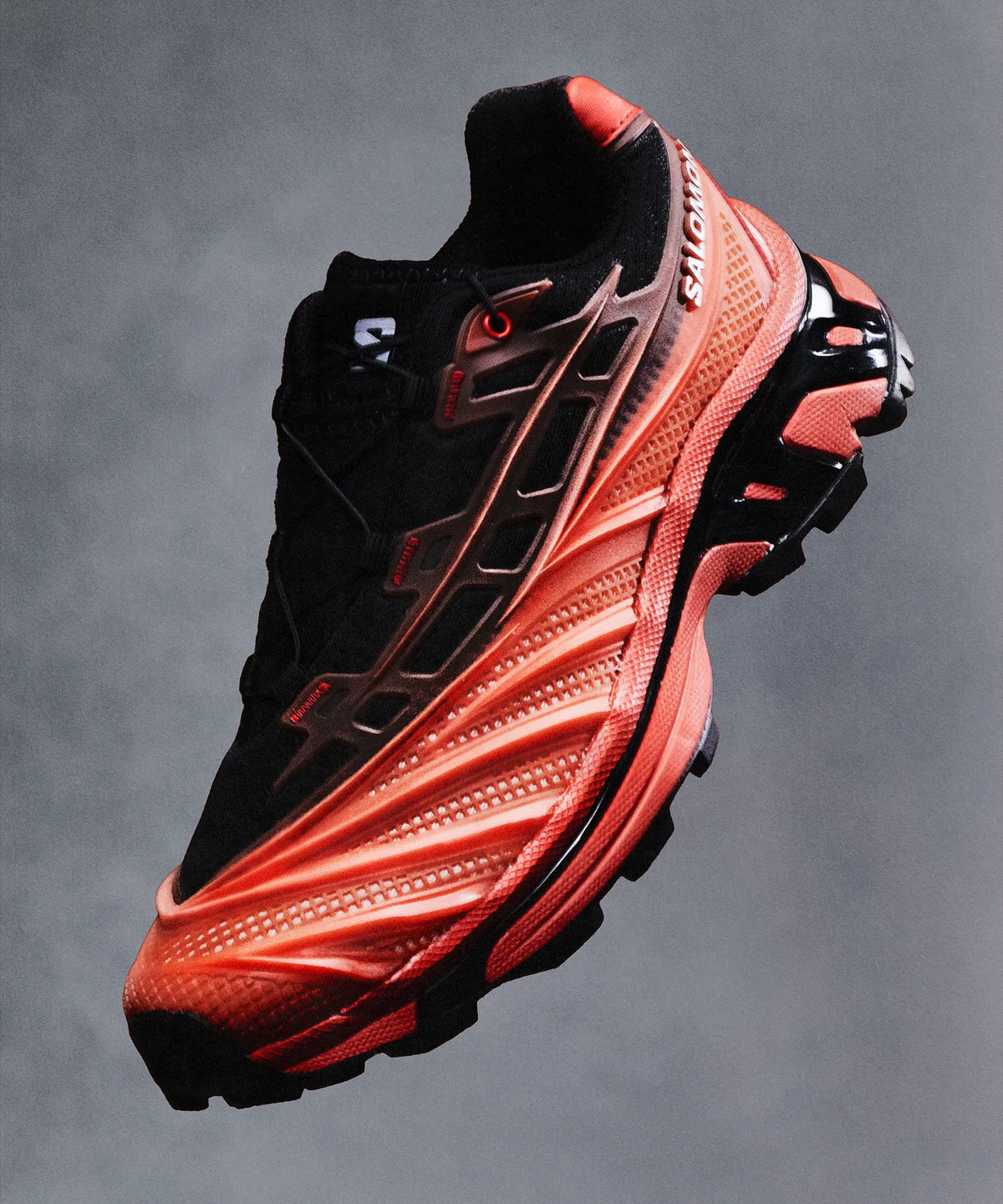 Black / Fiery Red / White