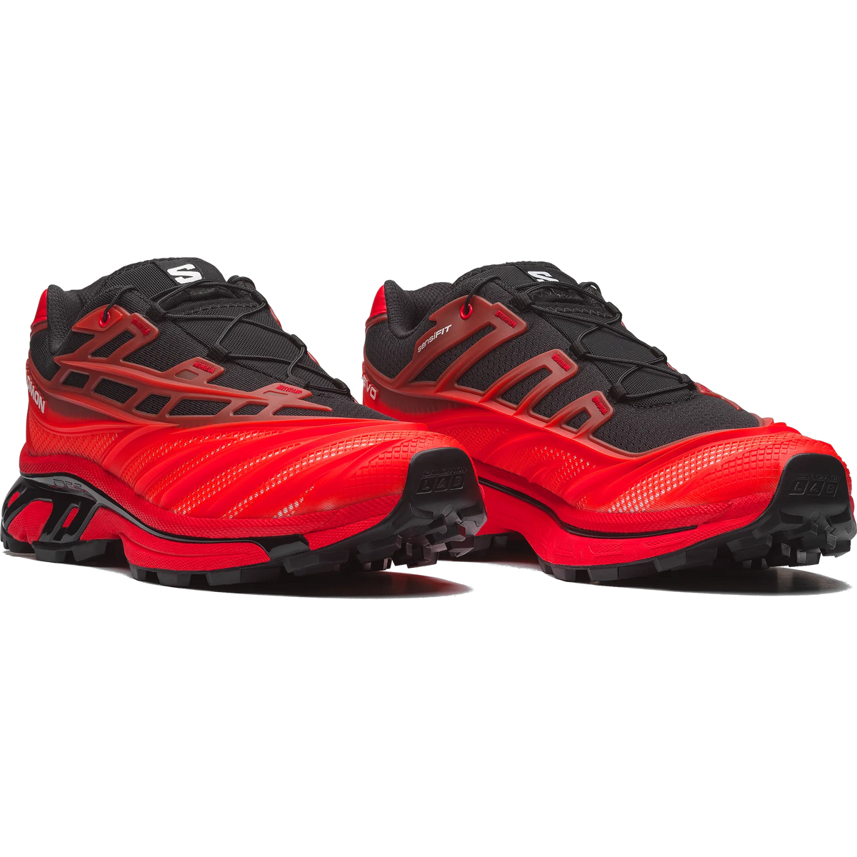 Black / Fiery Red / White