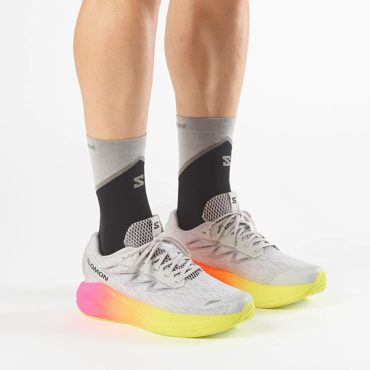 Gray Violet / Safety Yellow / Black